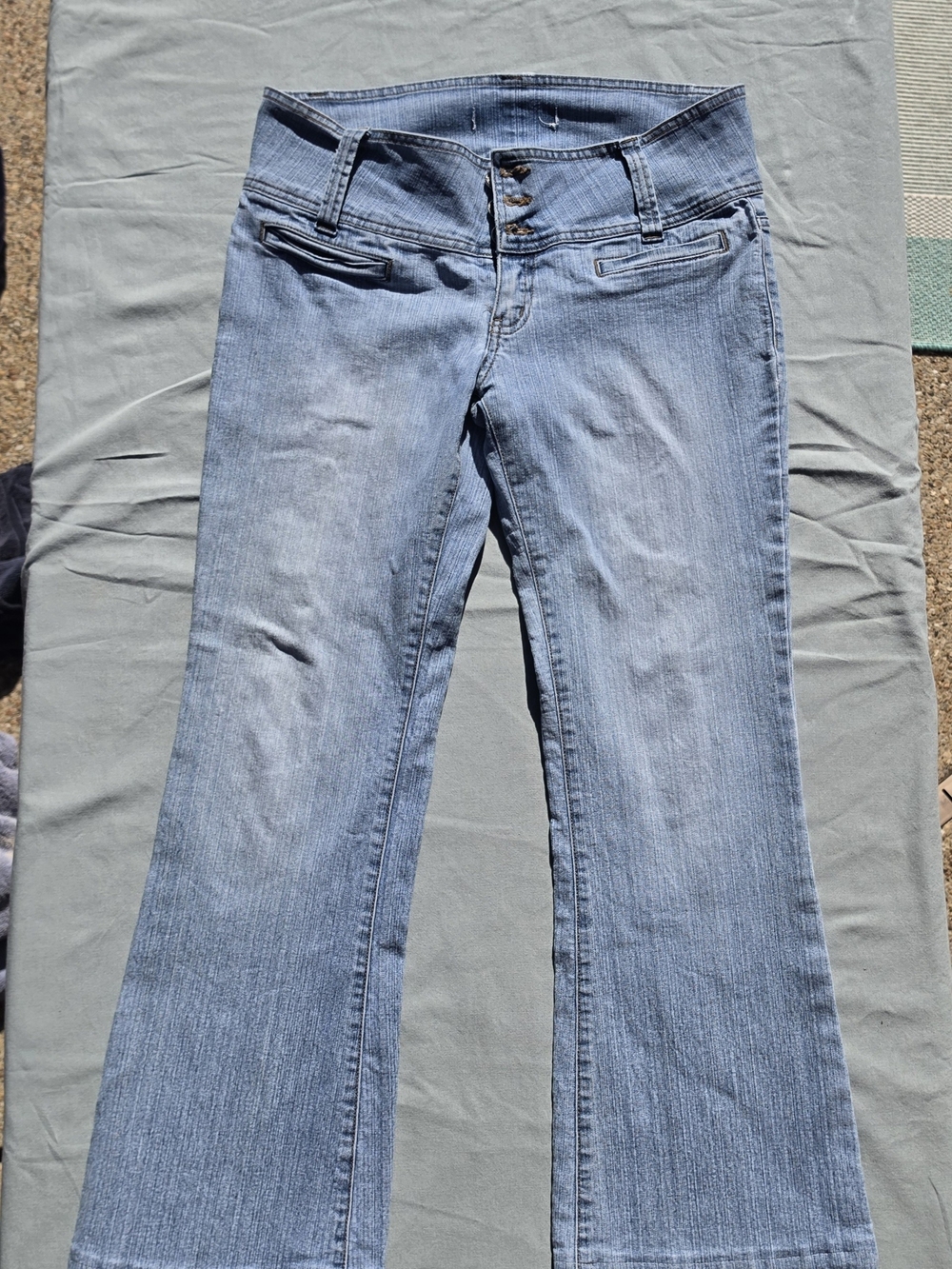 Vintage Hydraulic Light Blue Stretch Bootcut Women’s Jeans